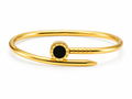 Gold Crystal Embellished Bangle