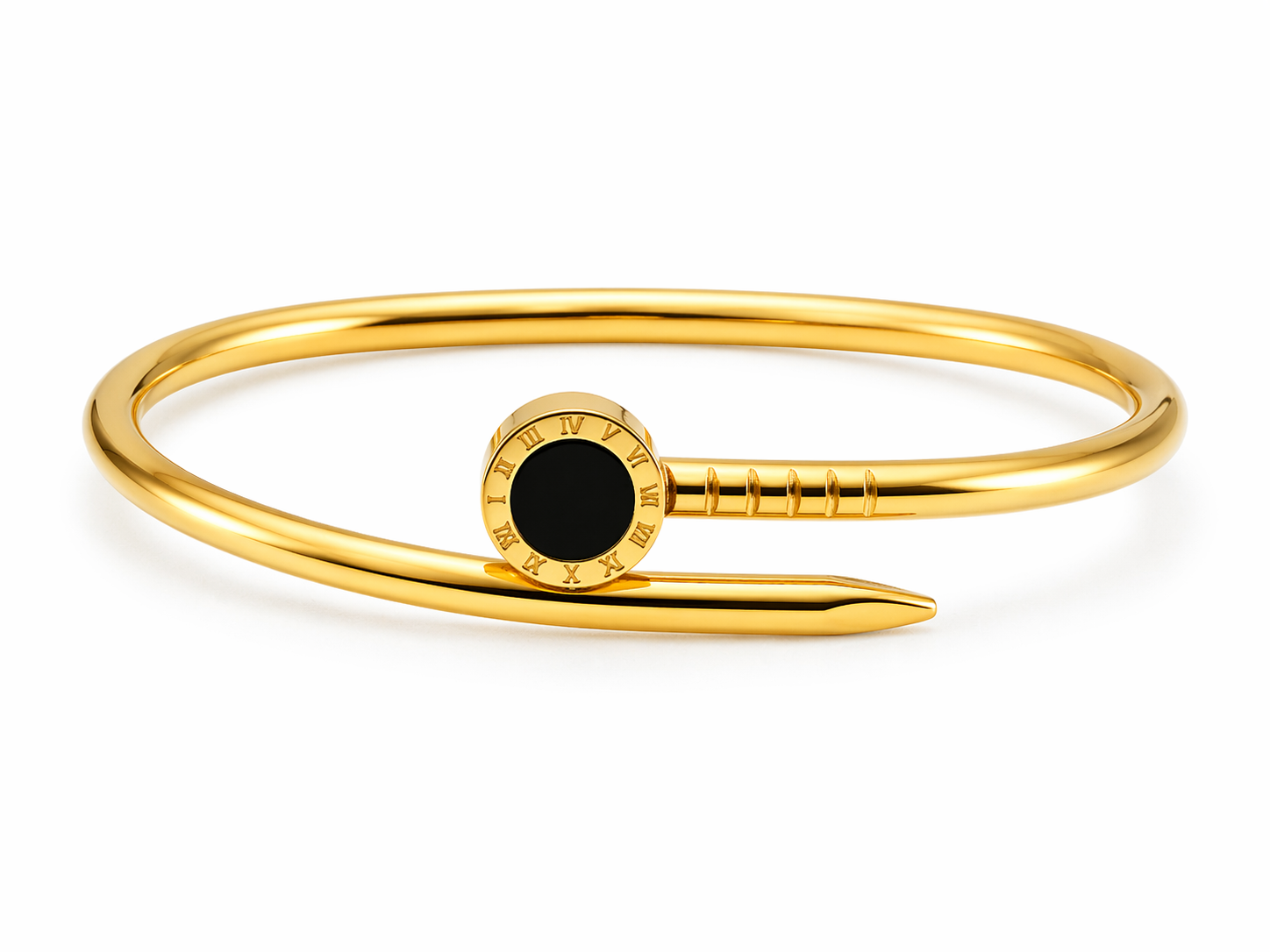 Gold Crystal Embellished Bangle